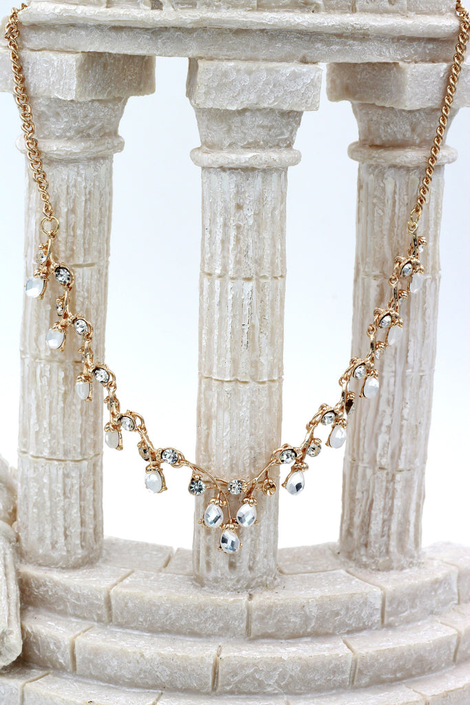 simple crystal necklace