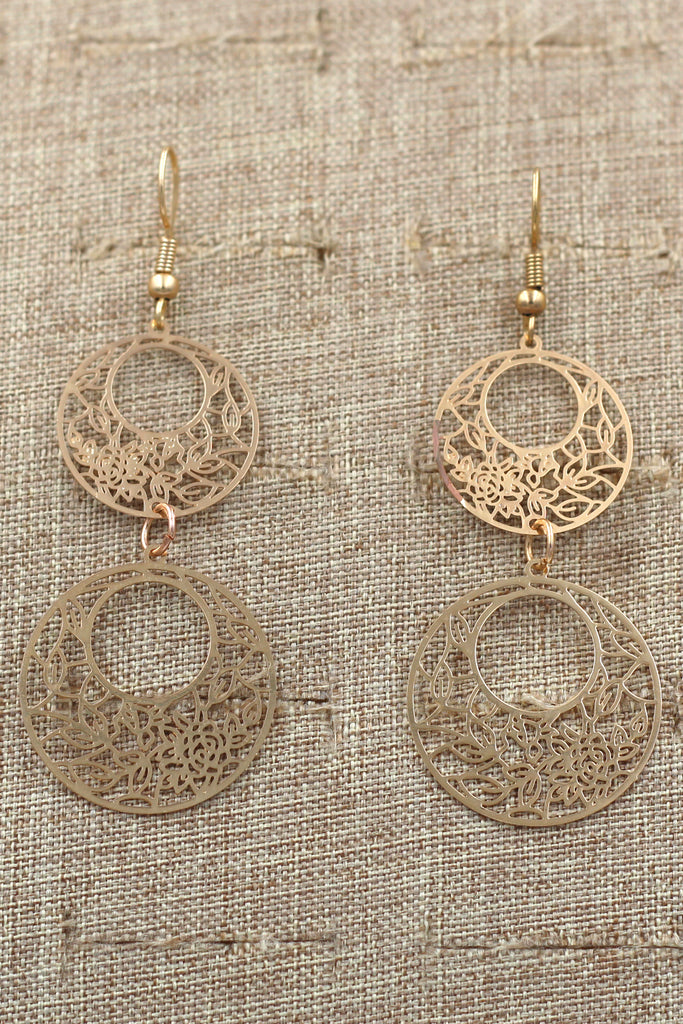 Vintage cutout earrings