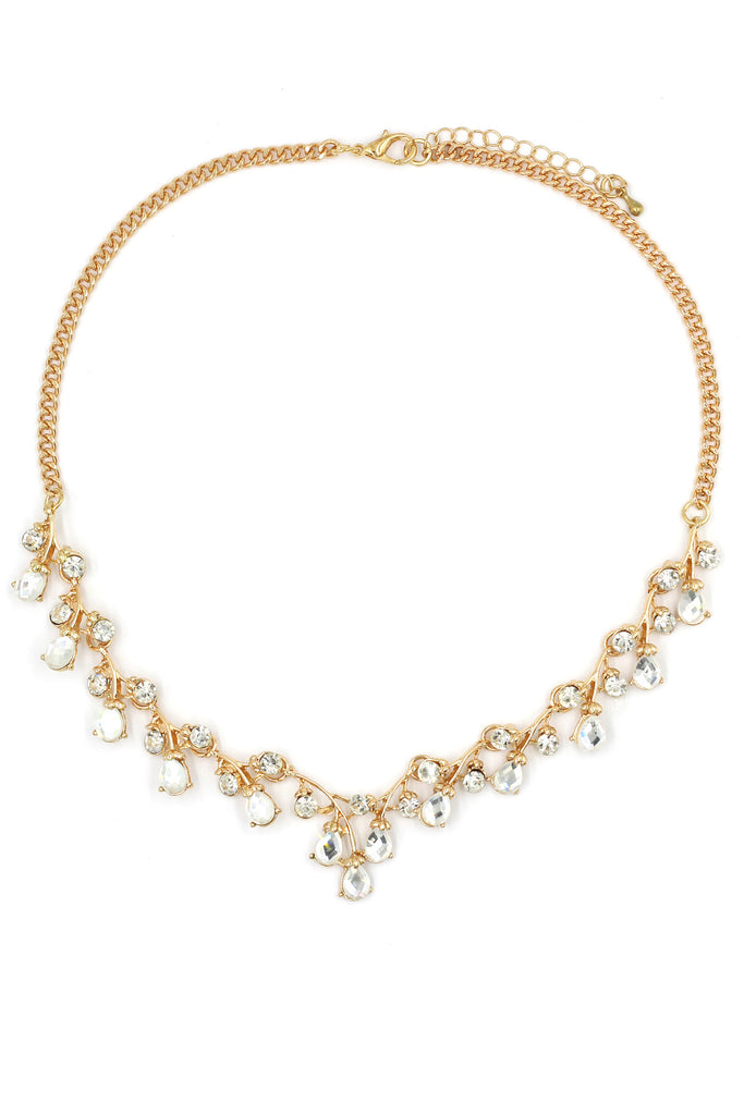simple crystal necklace