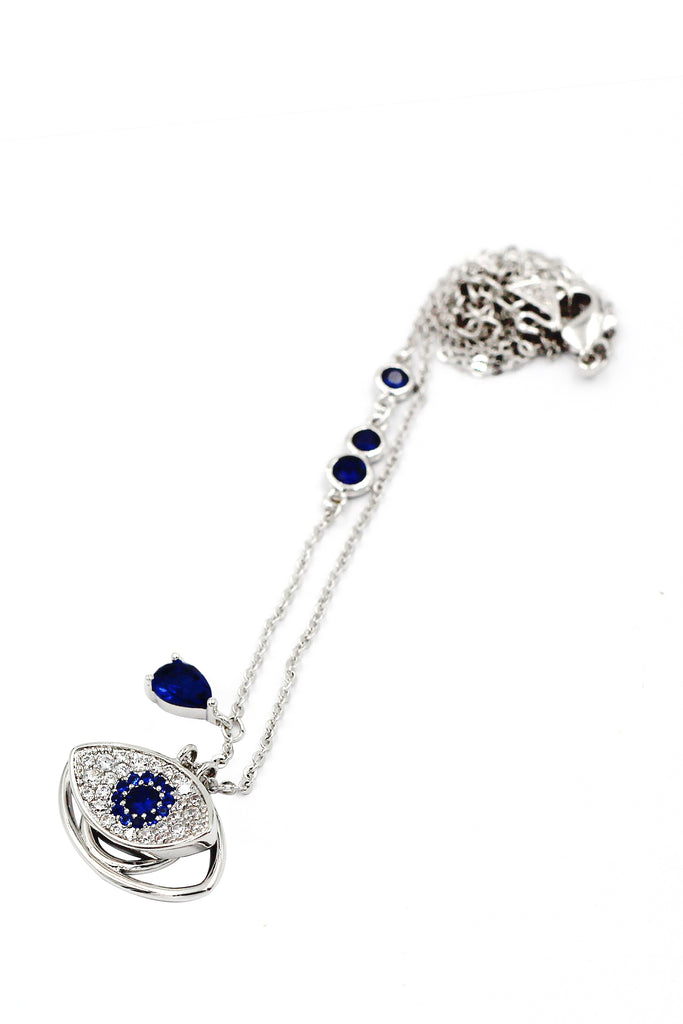 devil's eye crystal necklace