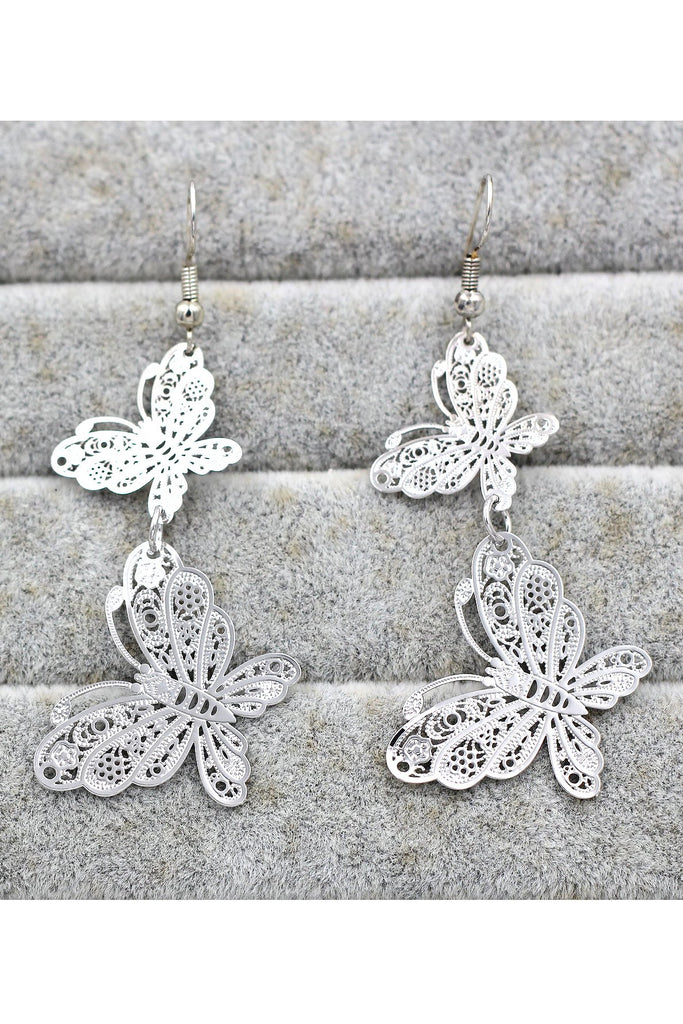 Exquisite Butterfly Crystal Necklace Set