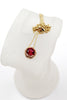 fashion gold four-claw crystal necklace
