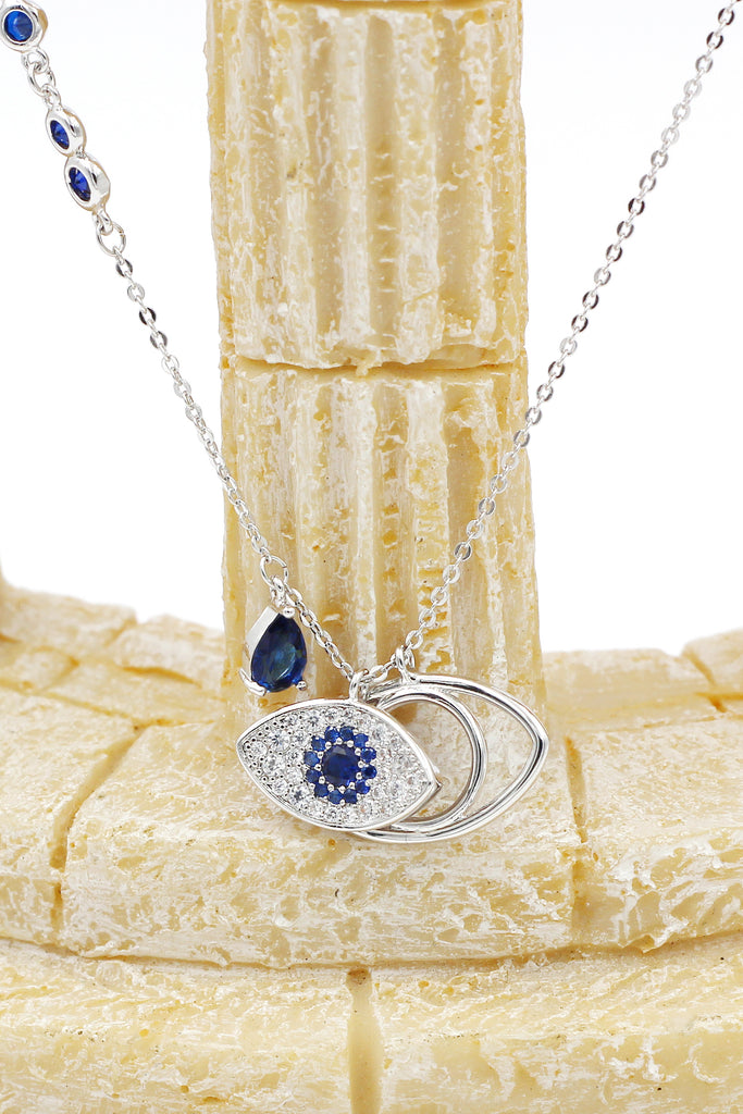 devil's eye crystal necklace