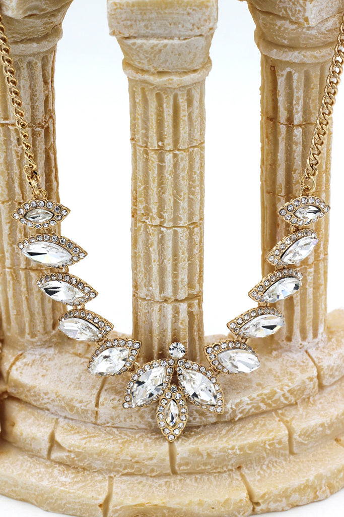 fashion crystal groats necklace