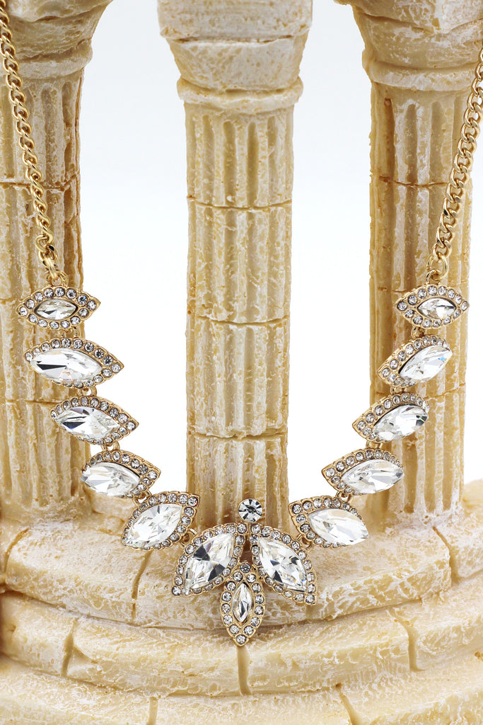 fashion crystal groats necklace