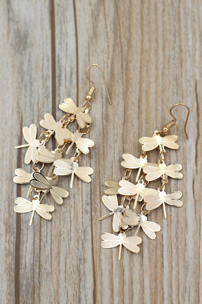 Fashion temperament tassel long earrings