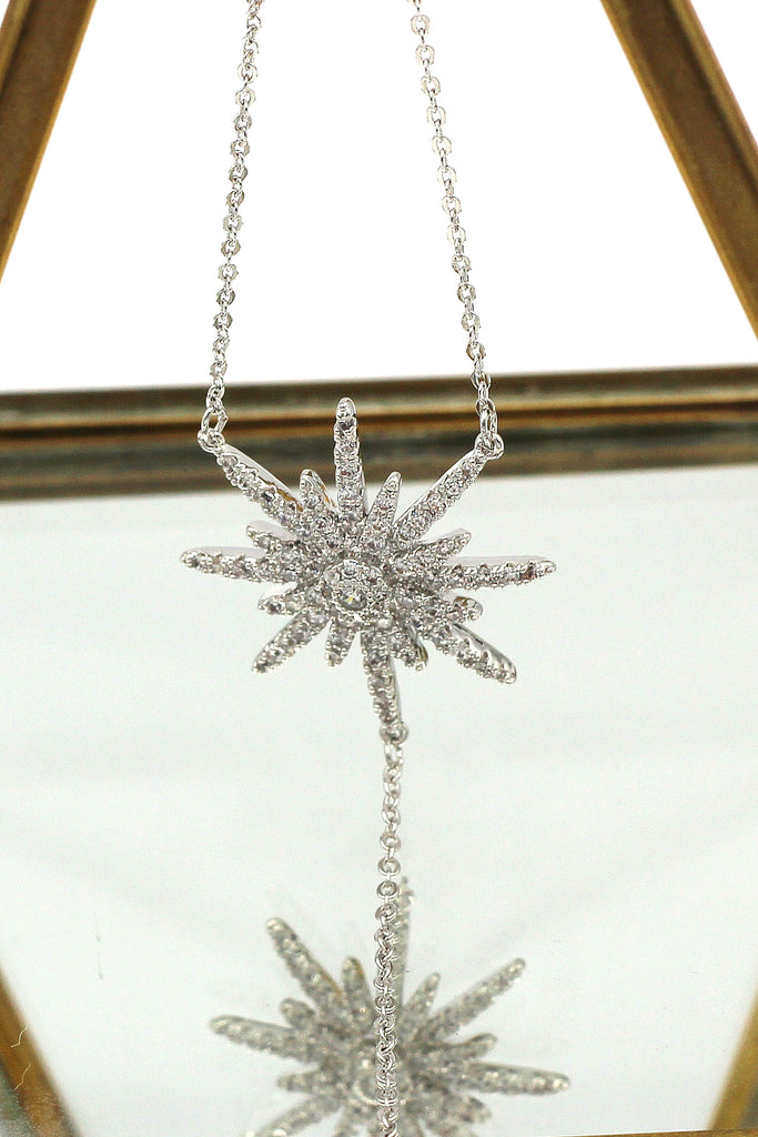 fashion starfish crystal necklace