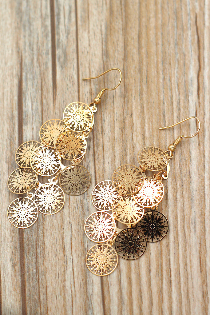 Fashion retro hollow earrings