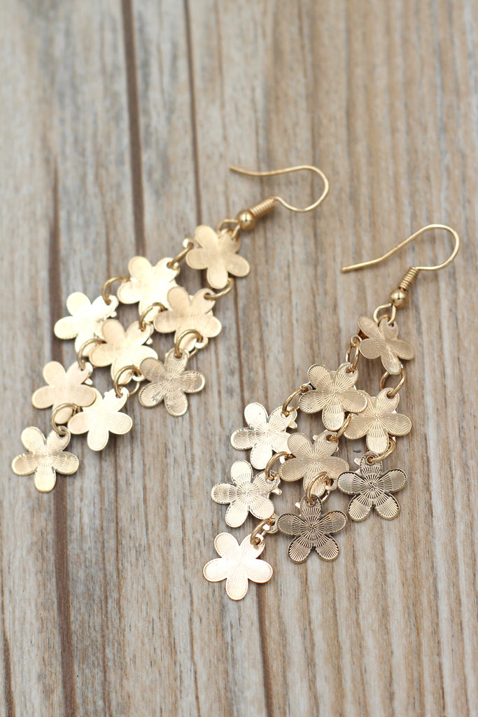 Fashionable Fringe Flower Earrings