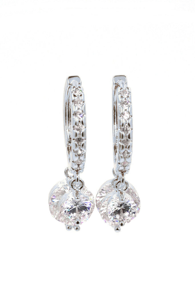 fashion shiny pendant crystal earrings
