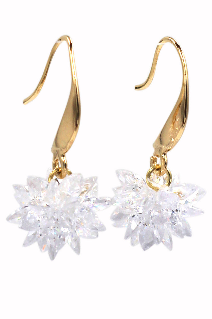 fashion snowflake necklace pendant earrings set