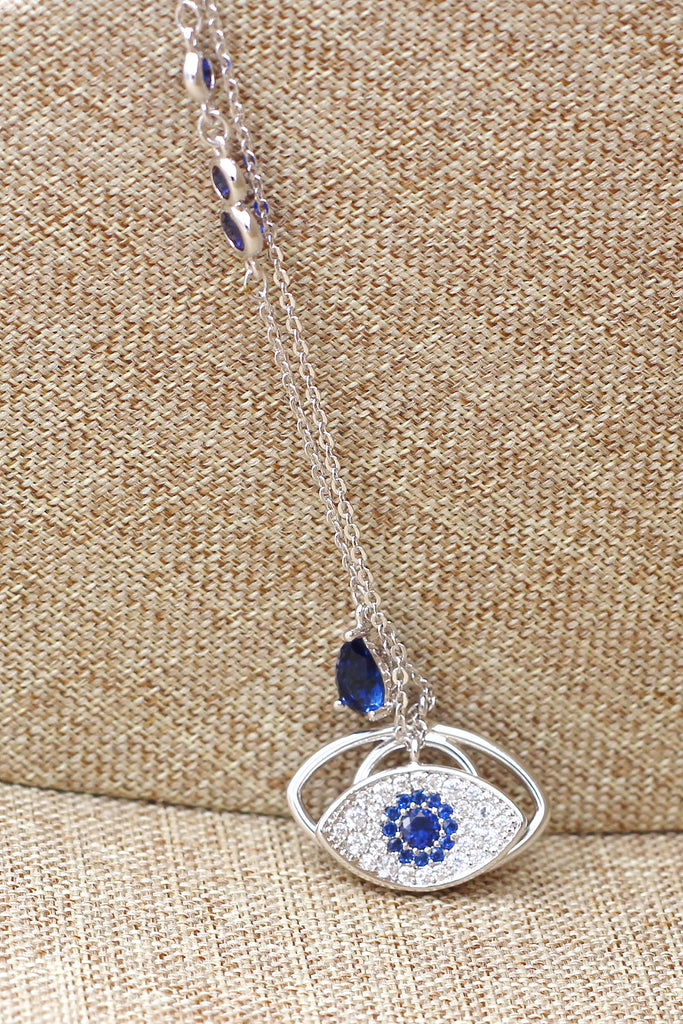 devil's eye crystal necklace