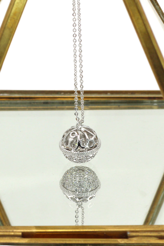 Doraemon bell crystal necklace