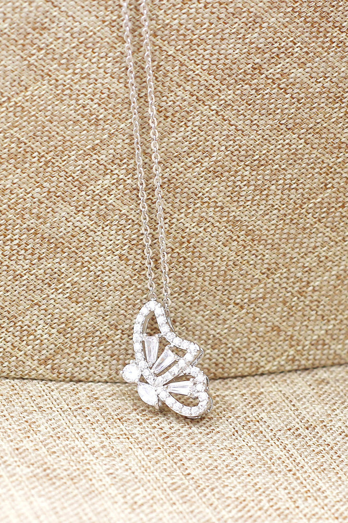 Exquisite Butterfly Crystal Necklace Set