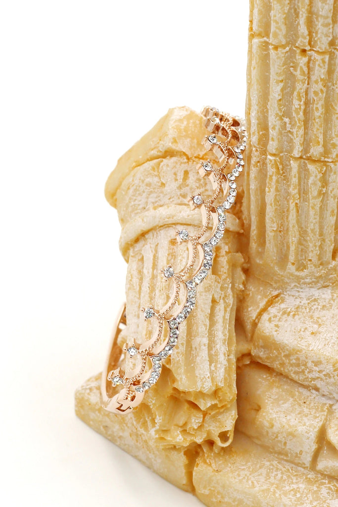 mini crown crystal earring bracelet set