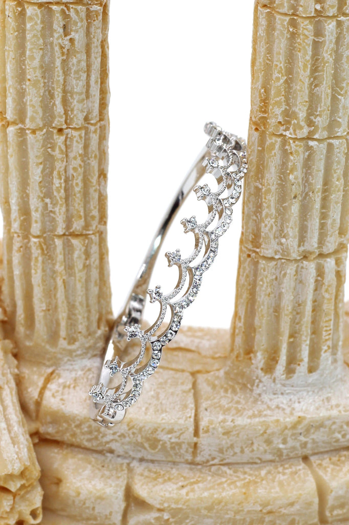 mini crown crystal earring bracelet set
