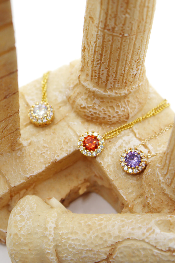 fashion gold crystal necklace