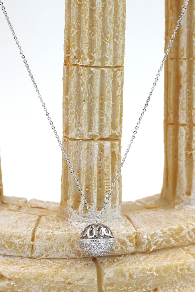 Doraemon bell crystal necklace