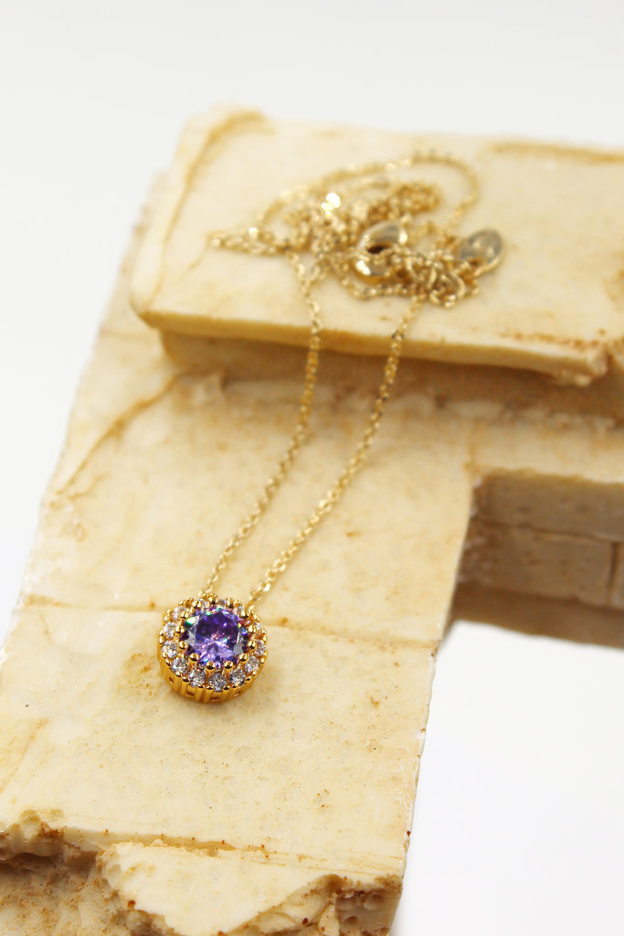 fashion gold crystal necklace