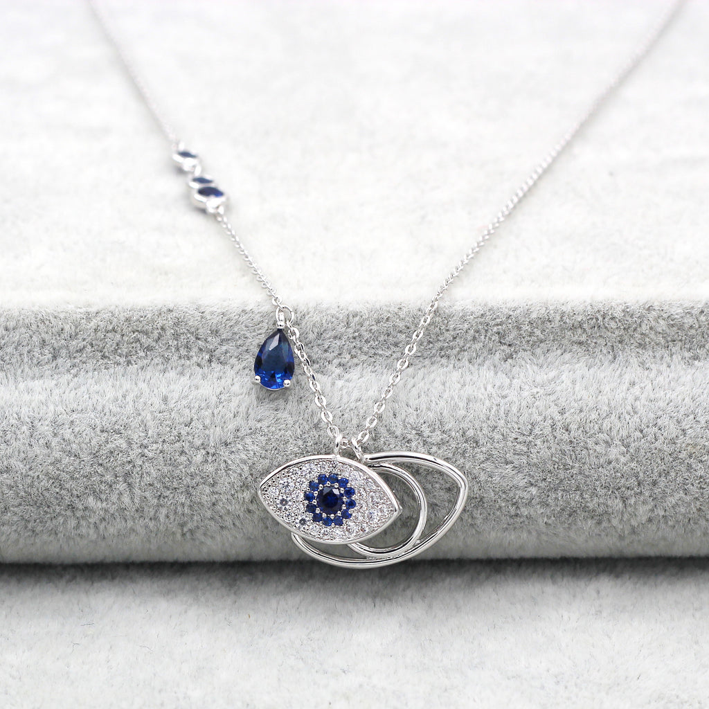 devil's eye crystal necklace
