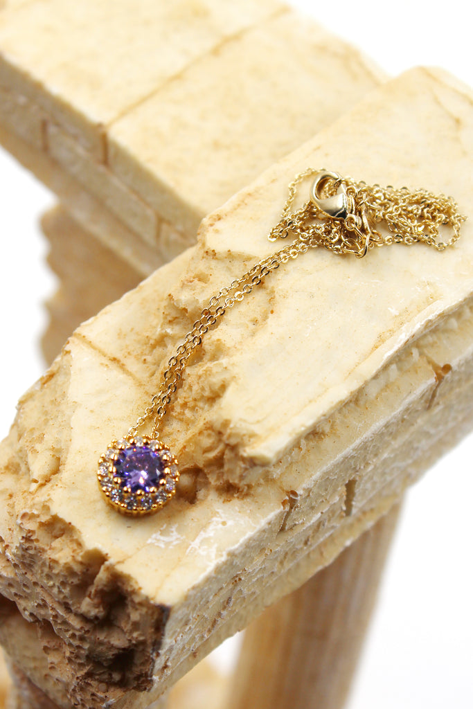 fashion gold crystal necklace