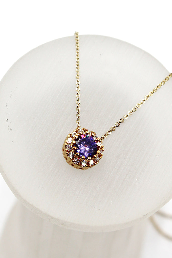fashion gold crystal necklace