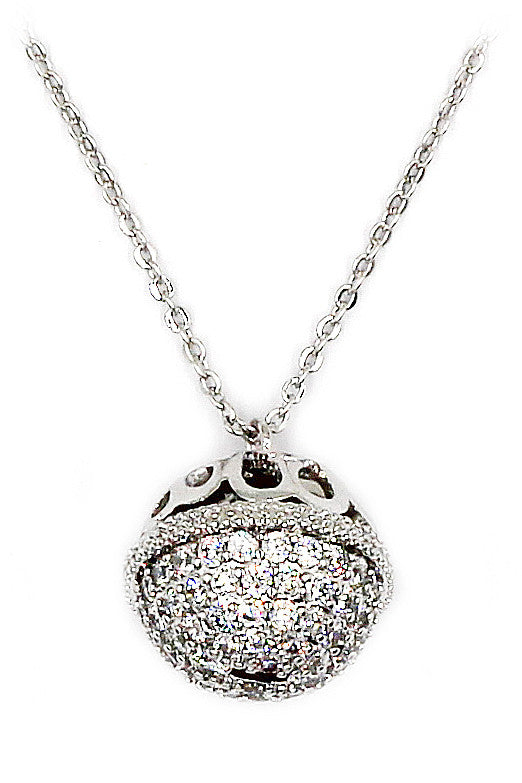 Doraemon bell crystal necklace