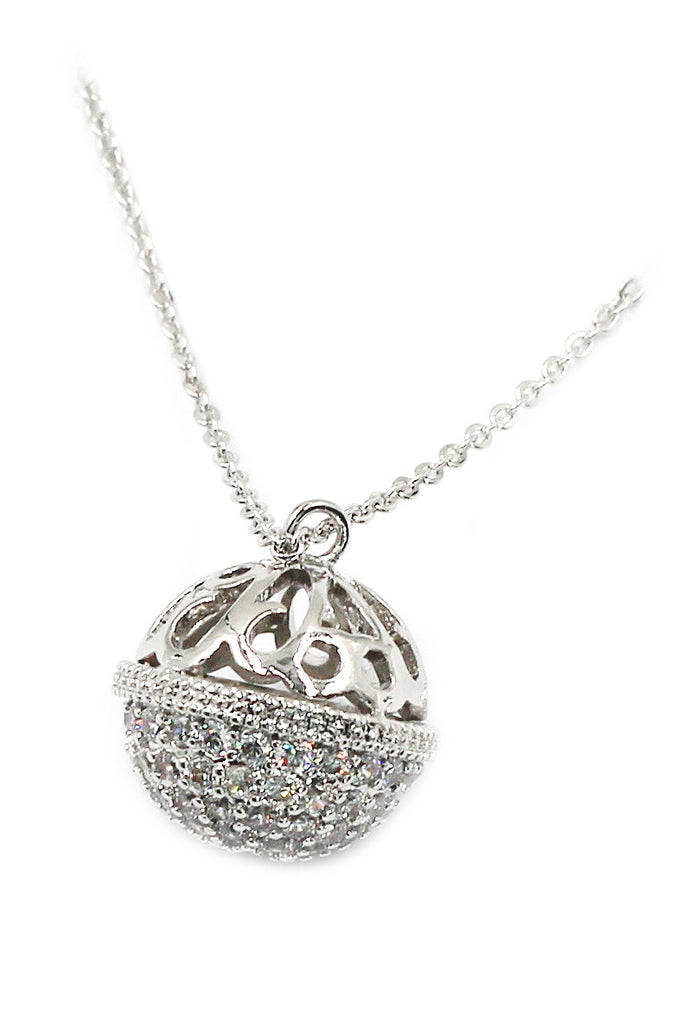 Doraemon bell crystal necklace