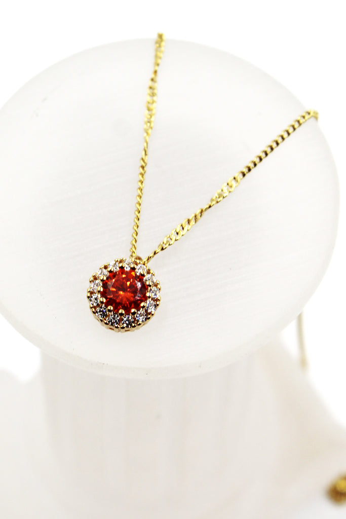 fashion gold crystal necklace