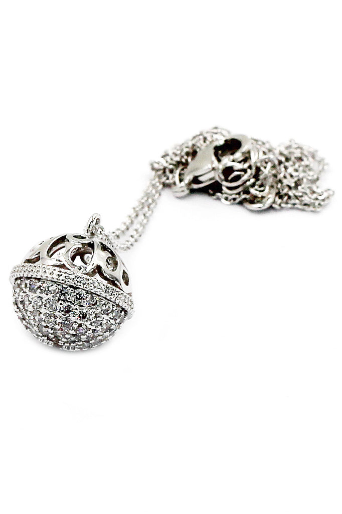 Doraemon bell crystal necklace