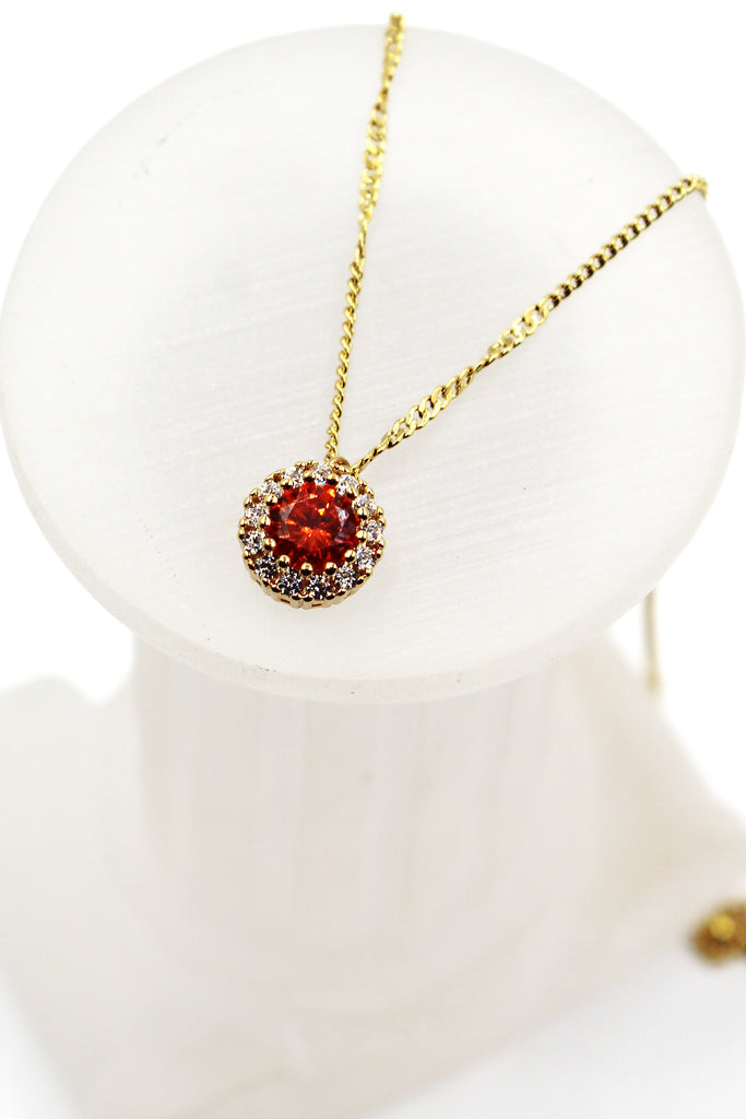 fashion gold crystal necklace