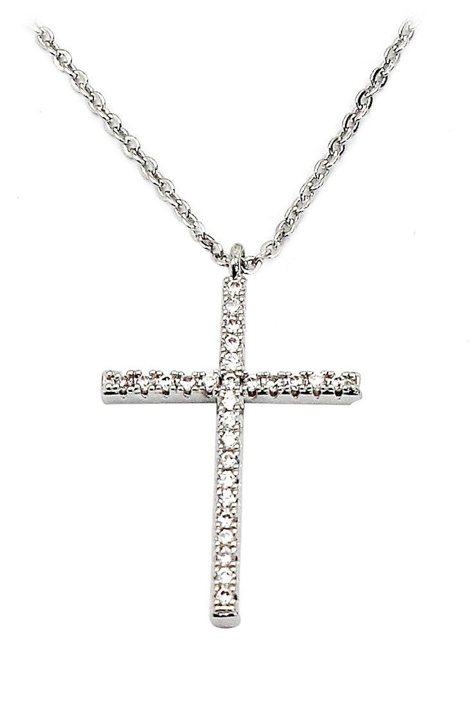 fashion cross pendant necklace earrings set