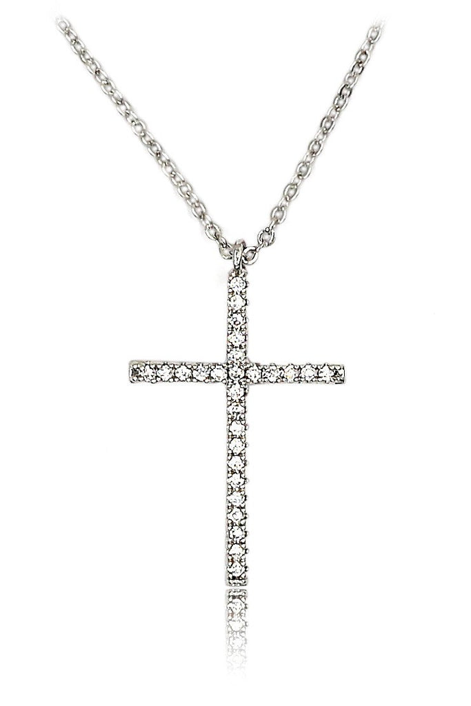 fashion cross pendant necklace earrings set