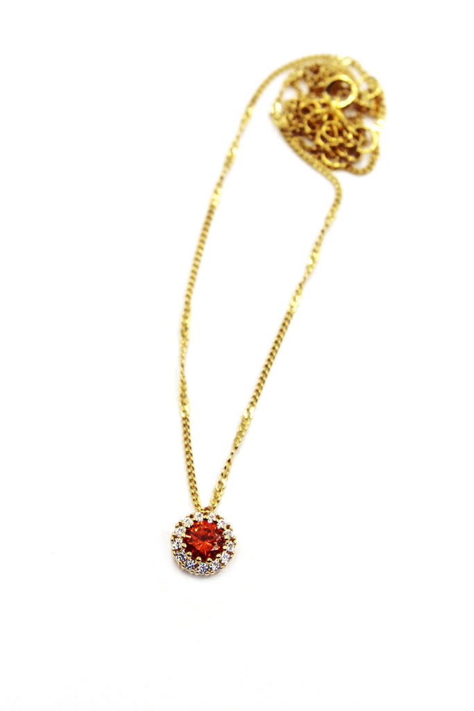 fashion gold crystal necklace