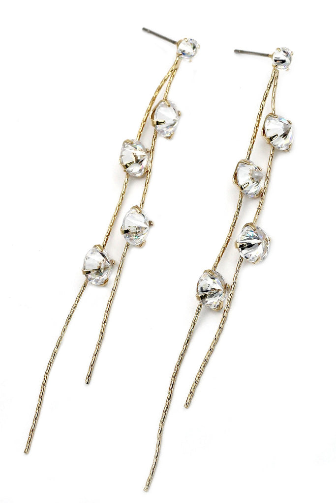fashion wild crystal earrings