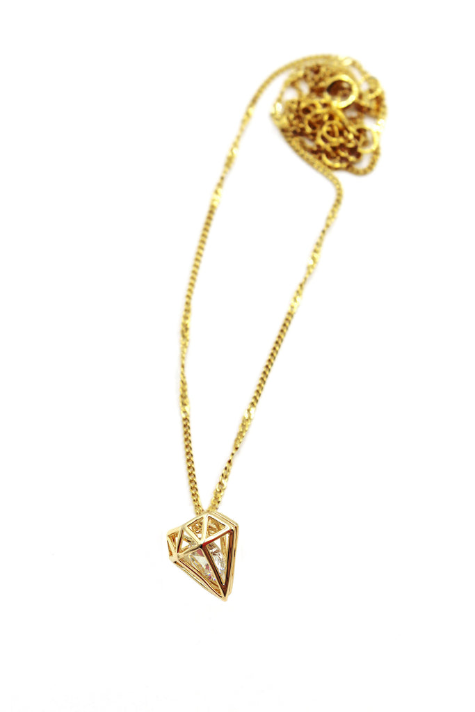 fashion triangle stud earrings necklace set