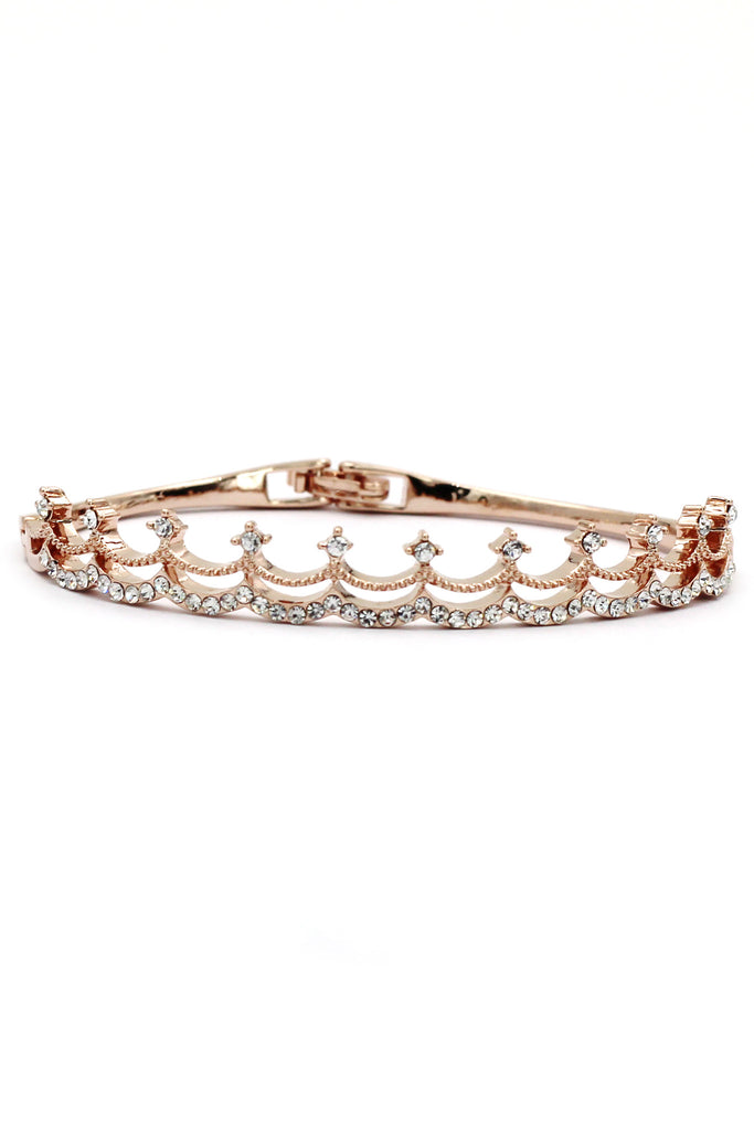 fashion small crystal crown bracelet