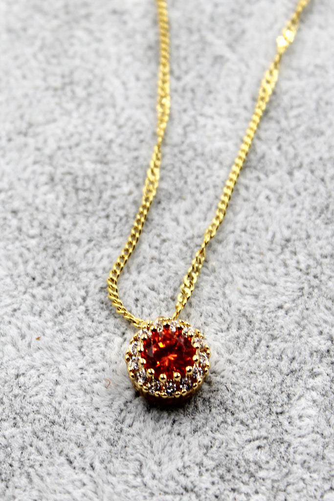 fashion gold crystal necklace
