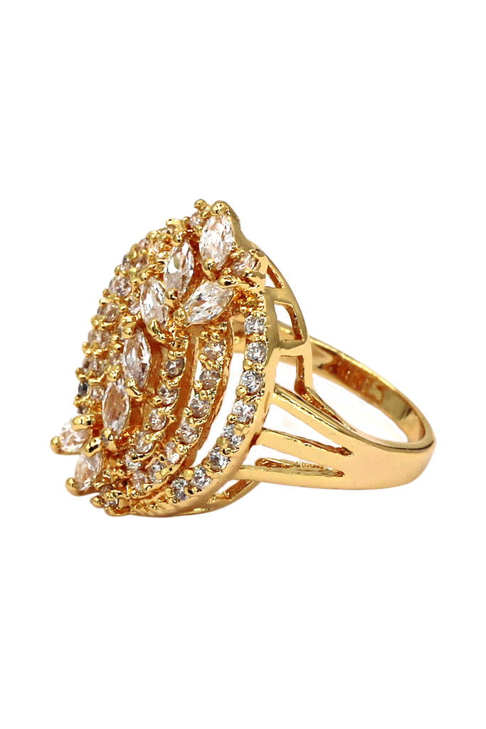 shining small crystal ring