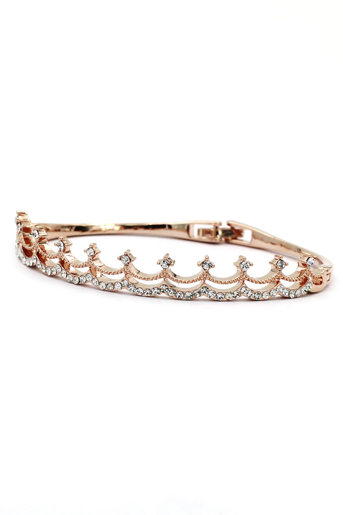fashion small crystal crown bracelet