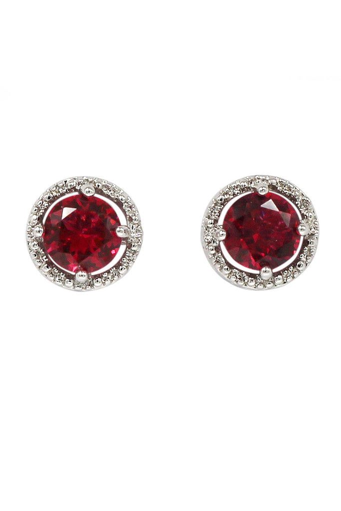 simple silver crystal earrings