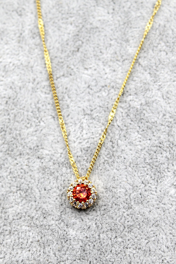 fashion gold crystal necklace