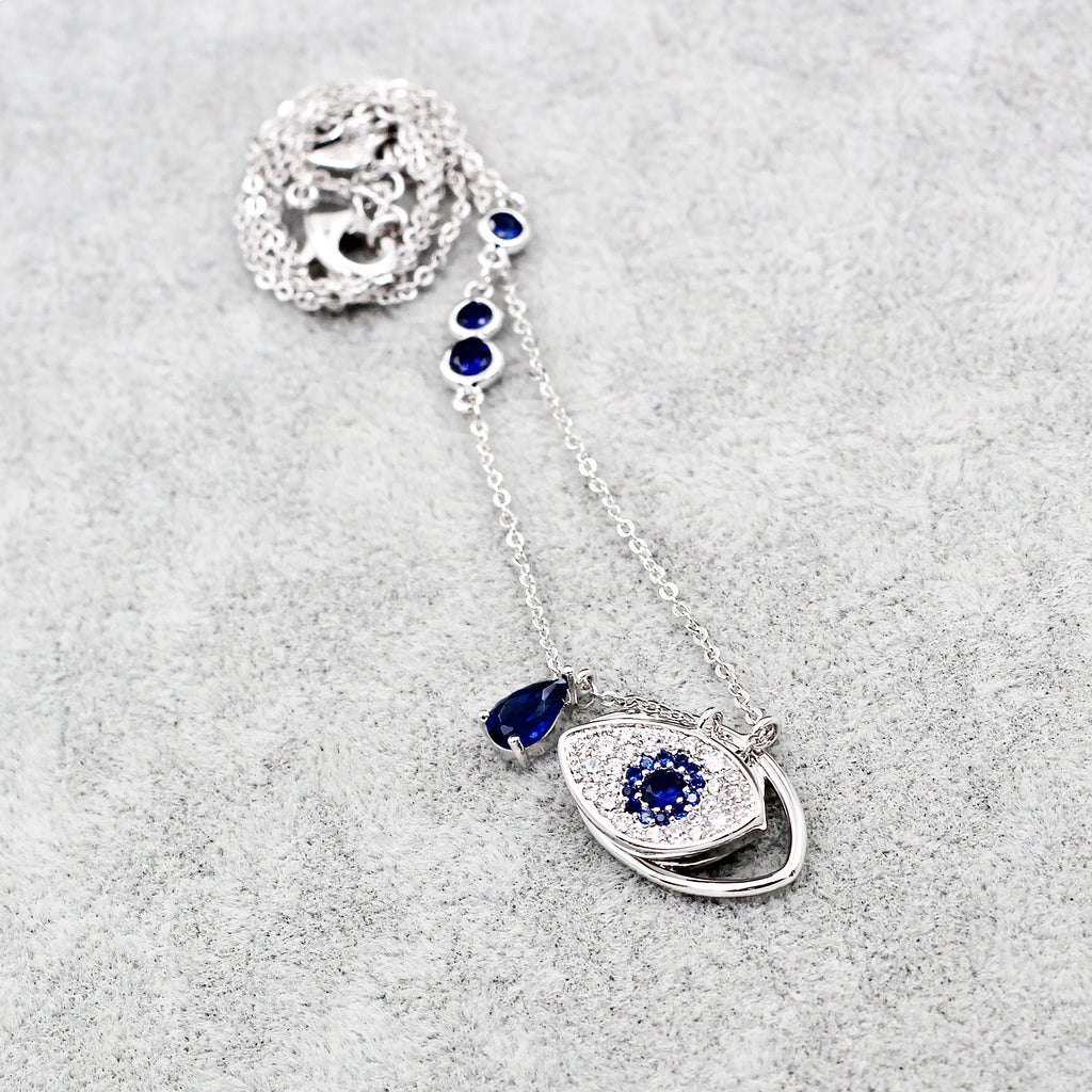 devil's eye crystal necklace