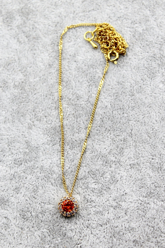 fashion gold crystal earrings necklace set