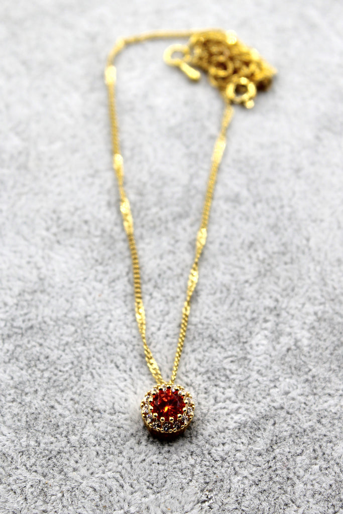fashion gold crystal necklace