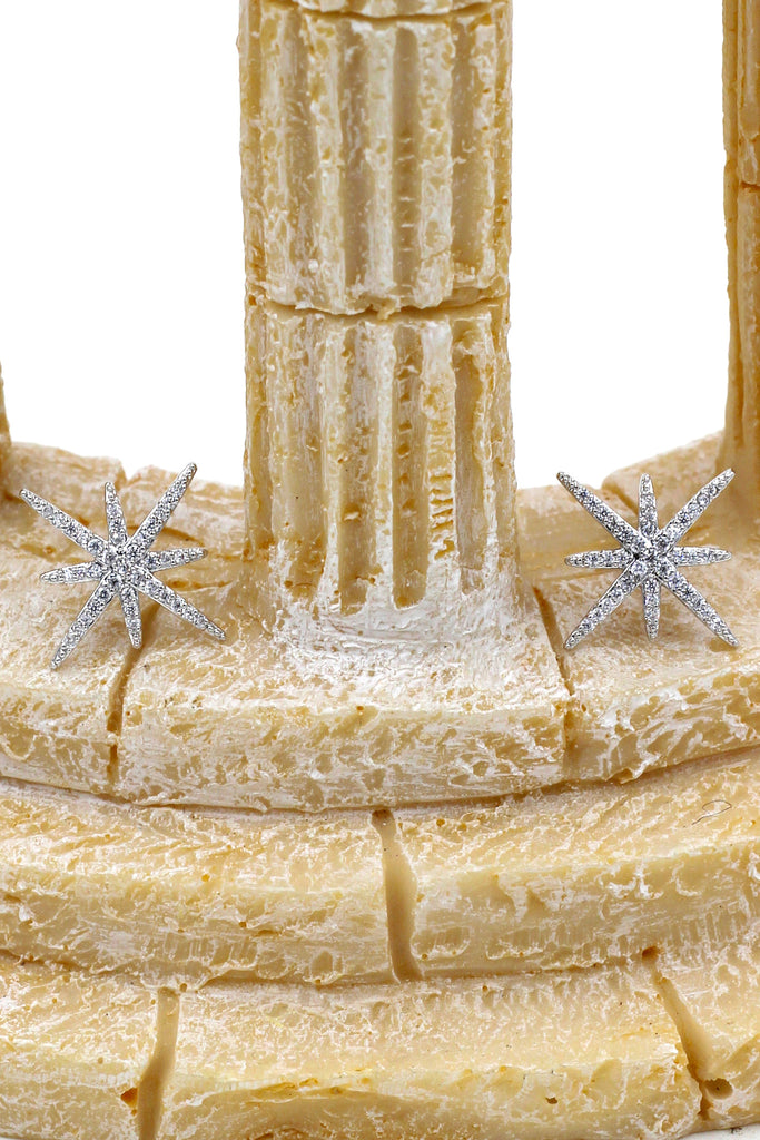fashion polaris small crystal necklace earrings set