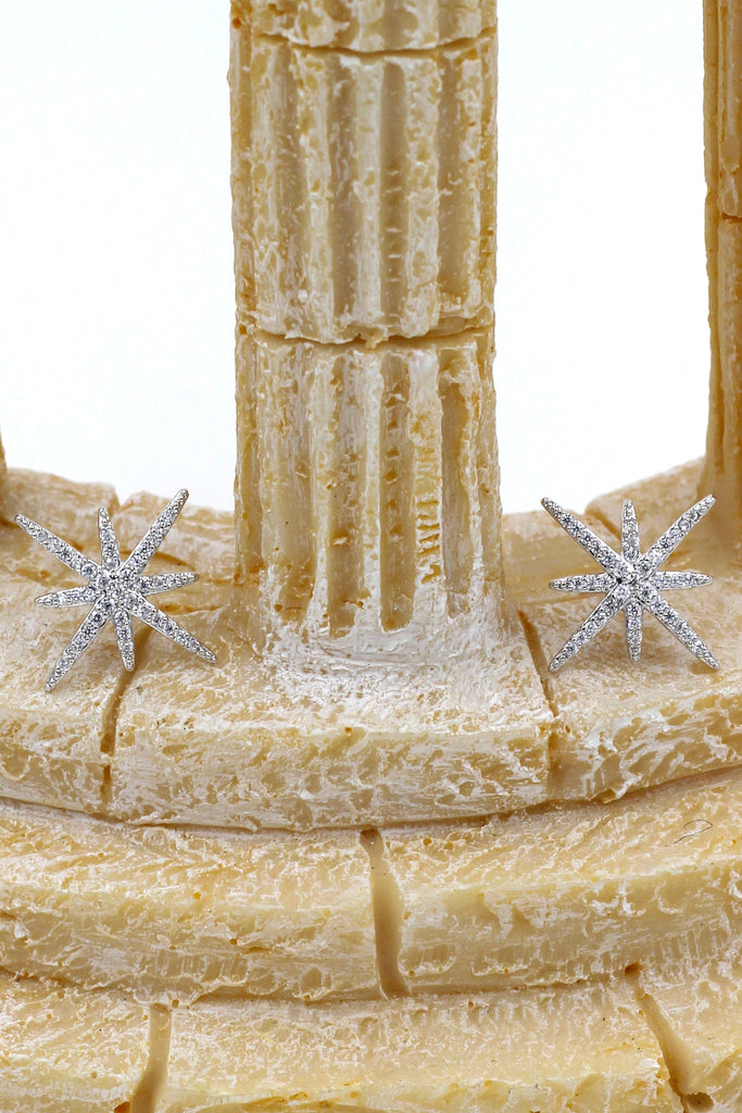 fashion polaris small crystal earrings