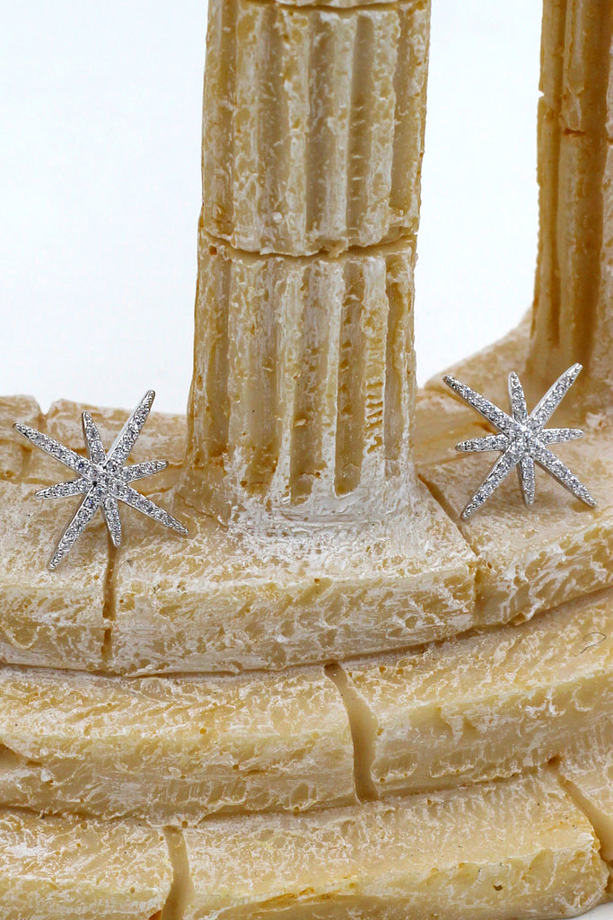 fashion polaris small crystal earrings