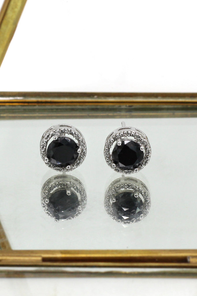 frosted metal ball trend necklace earrings set