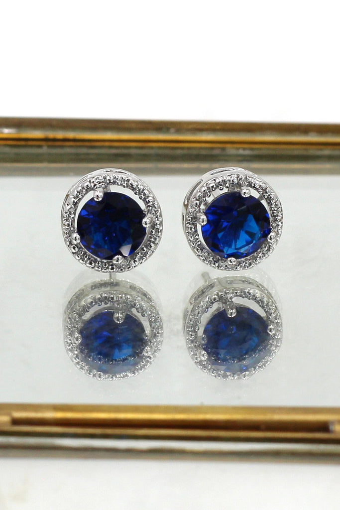 devil's eye crystal earrings necklace set